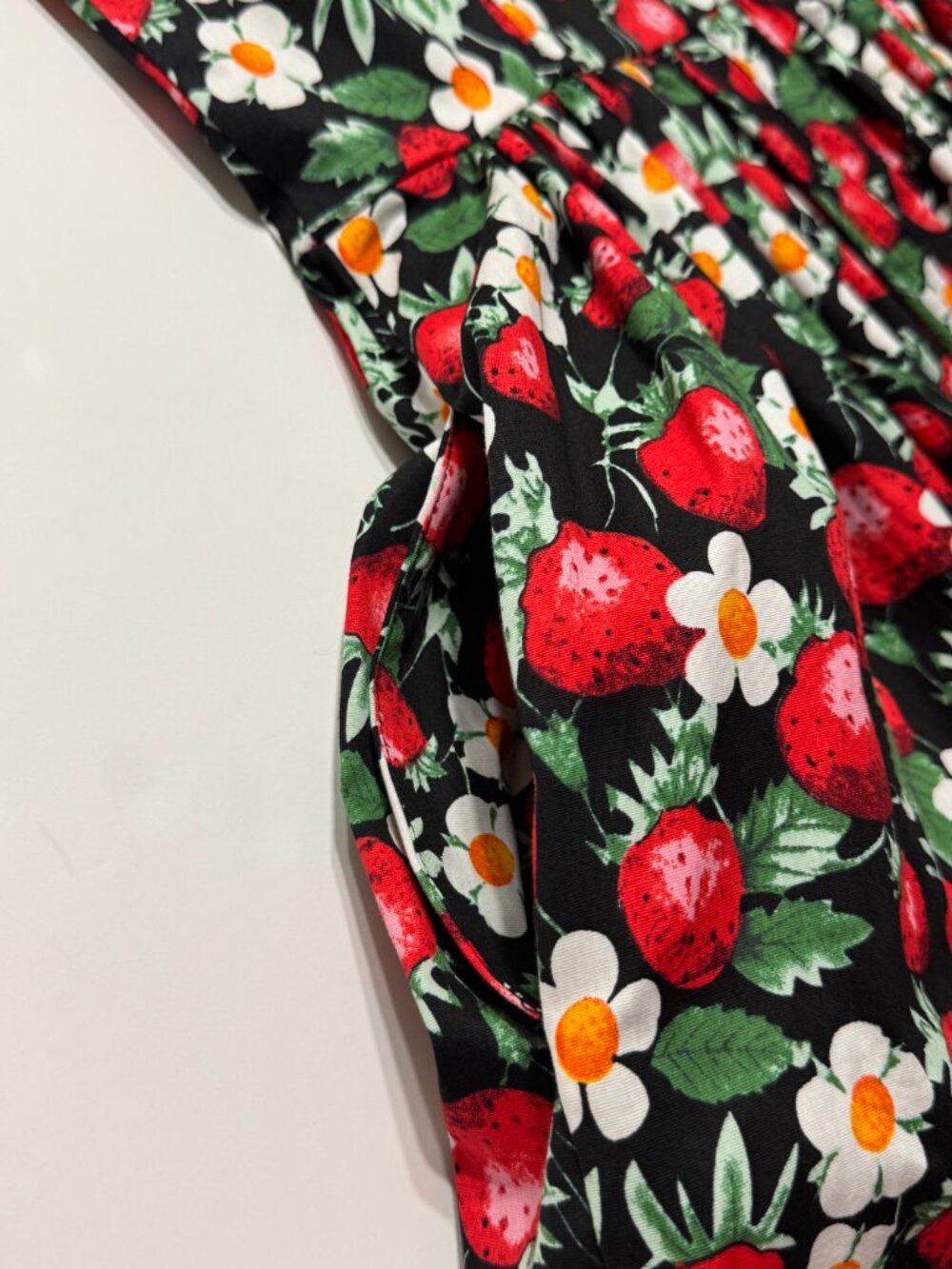Hell Bunny Strawberry Retro Pin Up Fit & Flare Dress Vtg 50s-Style Sleeveless - Picture 7 of 10